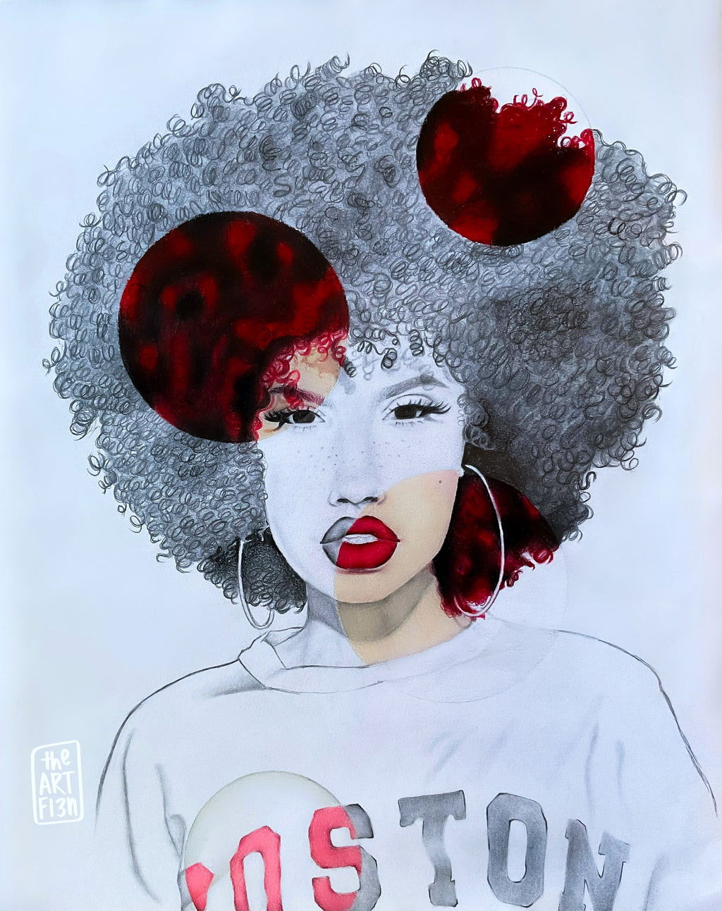 Red Afro PRINT