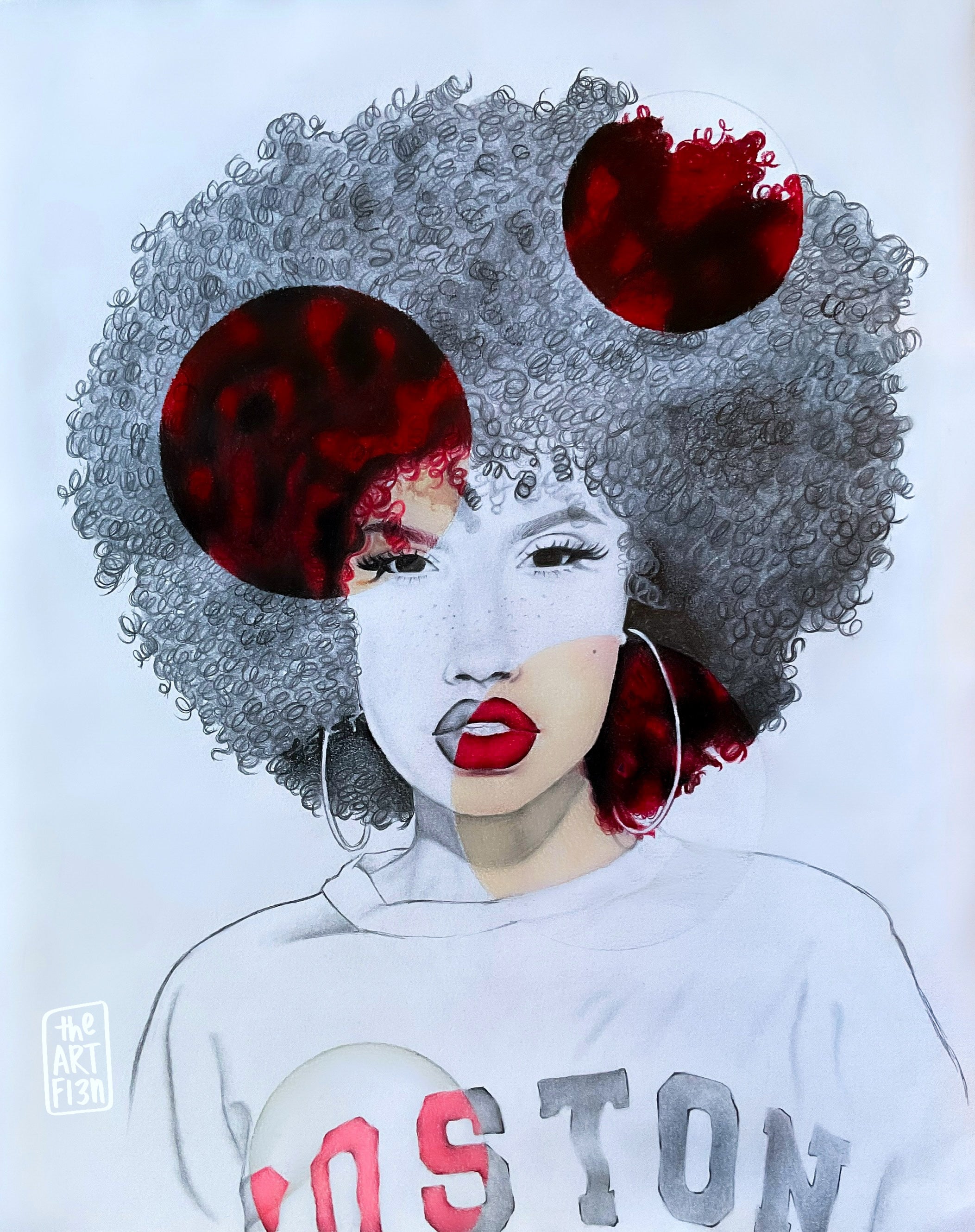 Red Afro PRINT