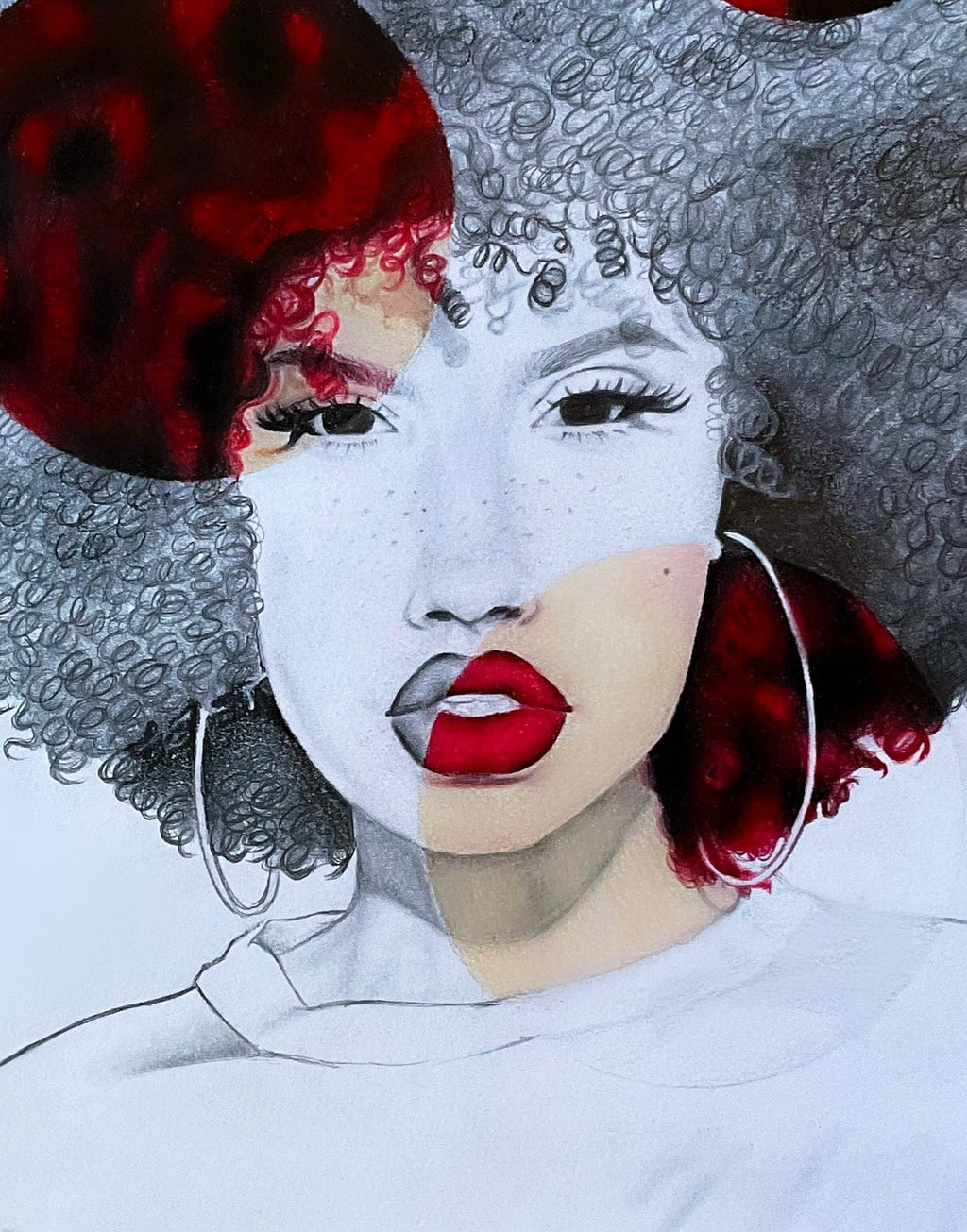 Red Afro PRINT